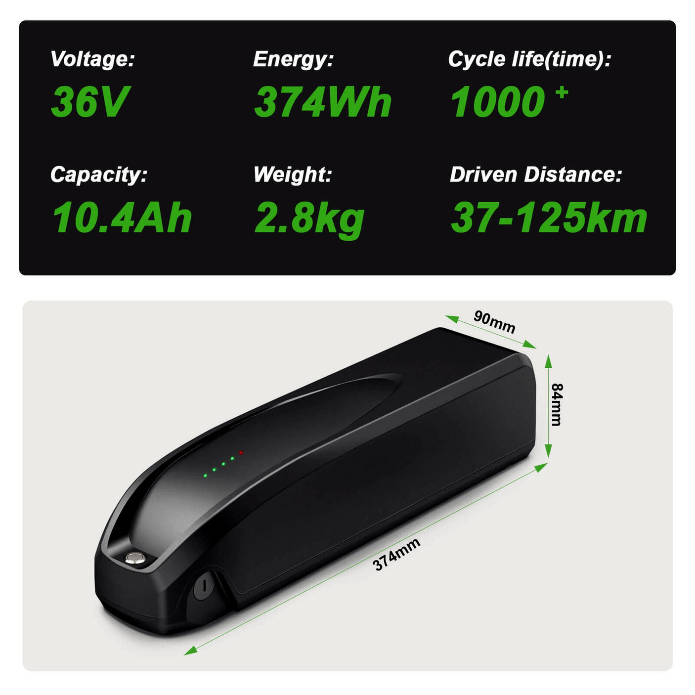 Batterie 36V 10,5Ah Z8