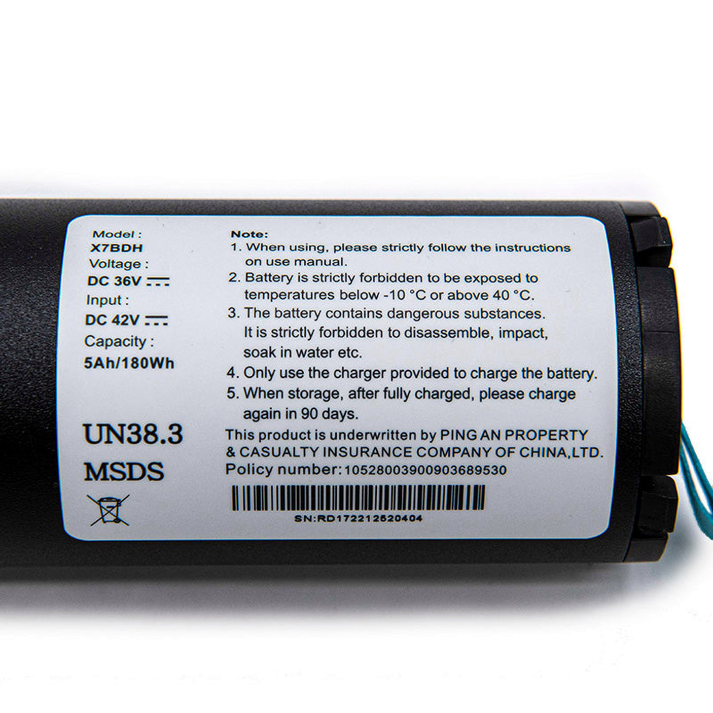 Batterie 36V 5.2Ah Cecotec Bongo Serie A