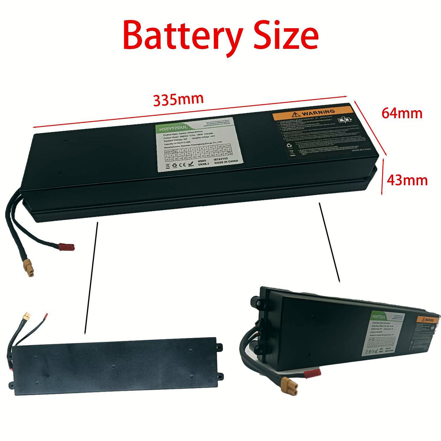 Batterie 36V 6.4Ah Copie Xiaomi