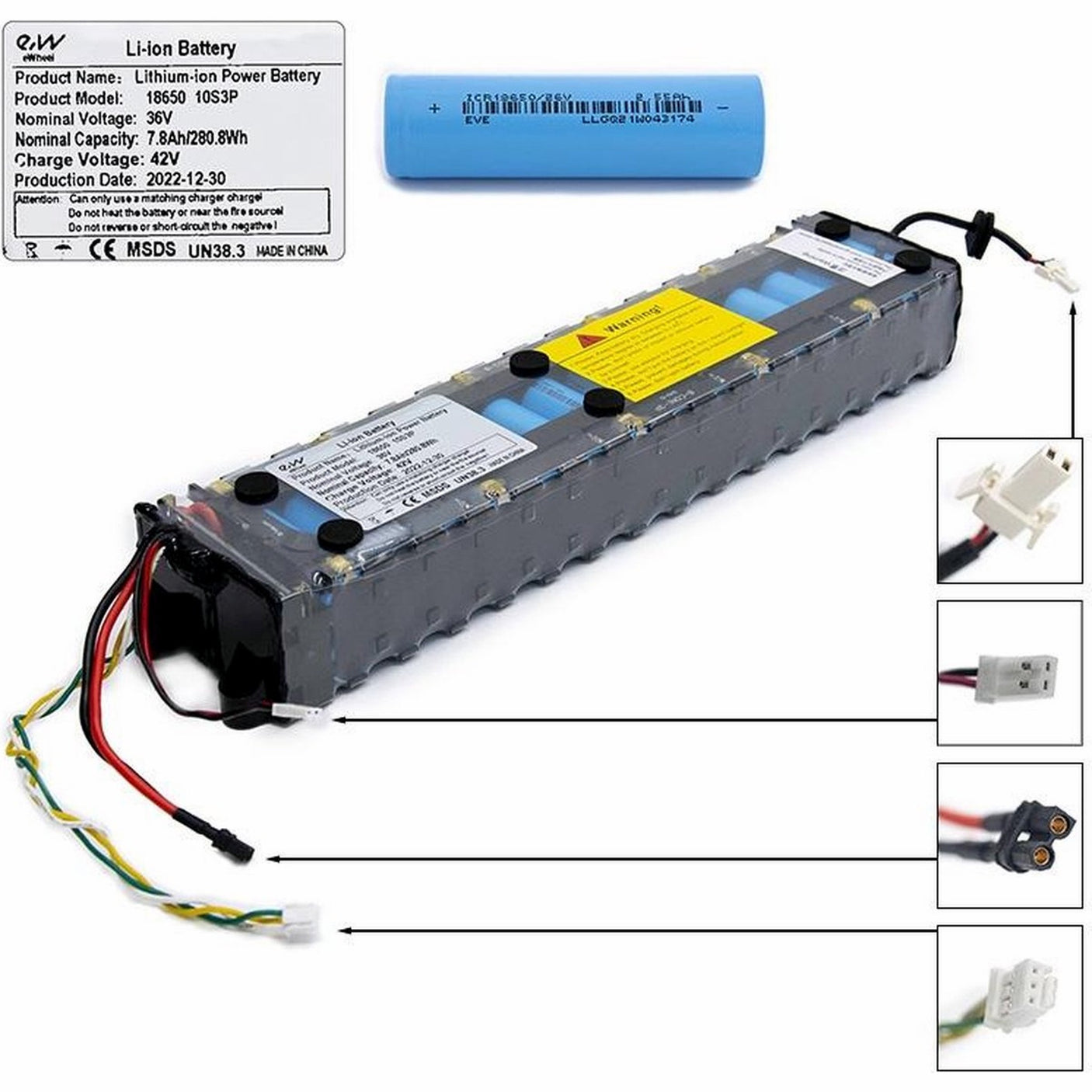 Batterie Xiaomi Pro 36v 12,8 Ah LG