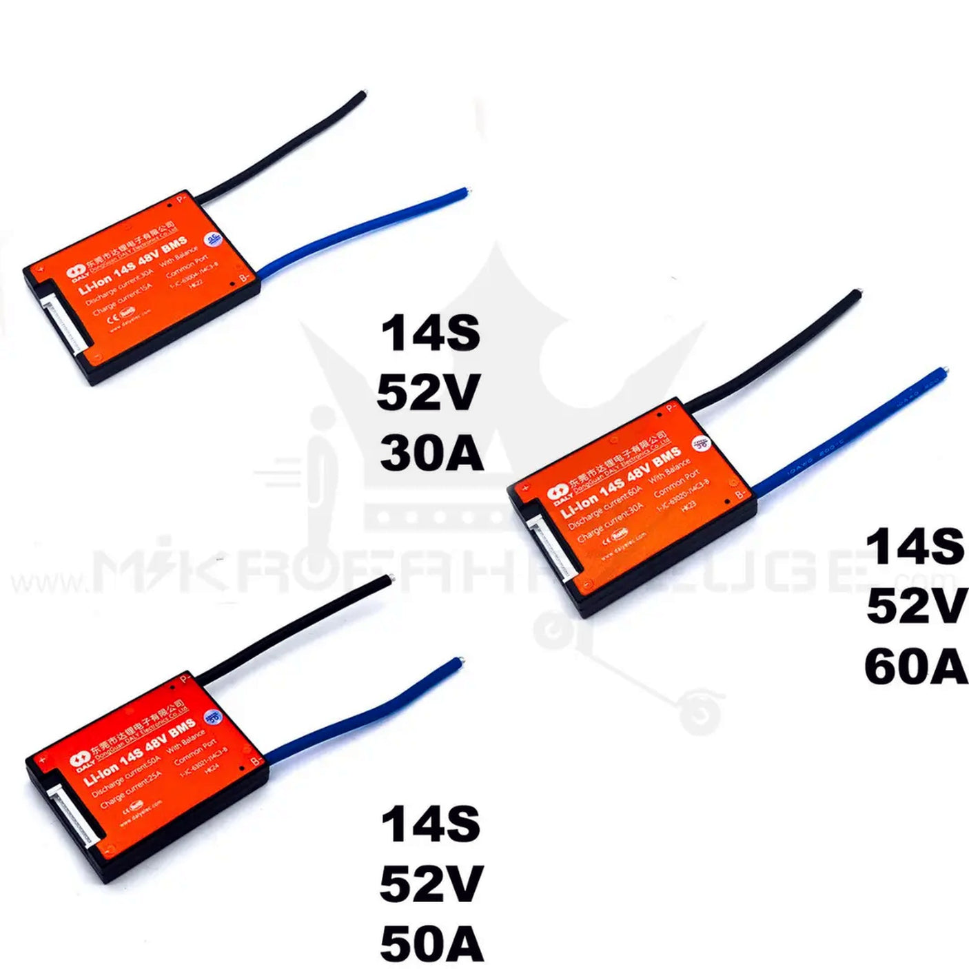 BMS Daly 52V 14S 50A