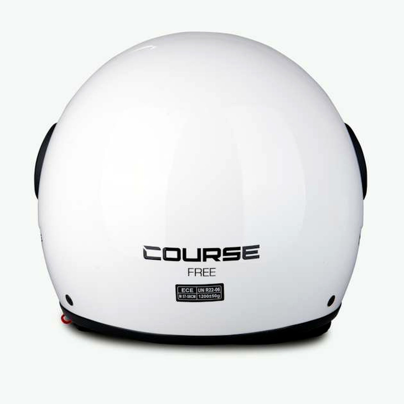 Casque JET FRV blanc brillant (taille XS à XXL) XXL