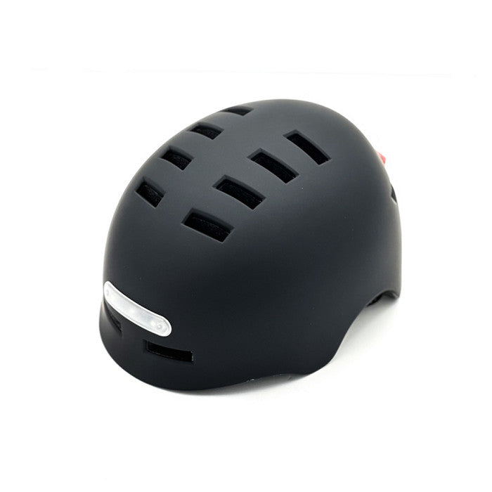 Casque trottinette blanc avec LED M