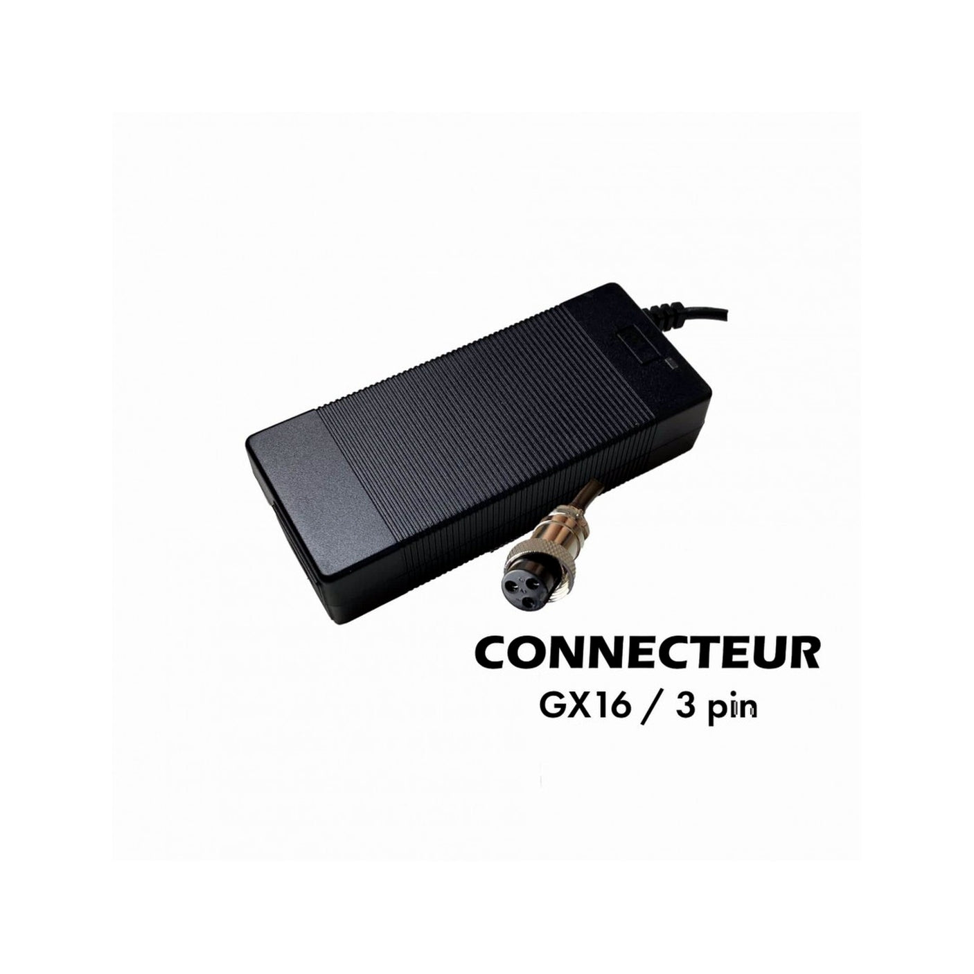 Chargeur 36V➡ 42V / 3A (connecteur GX16-3p)