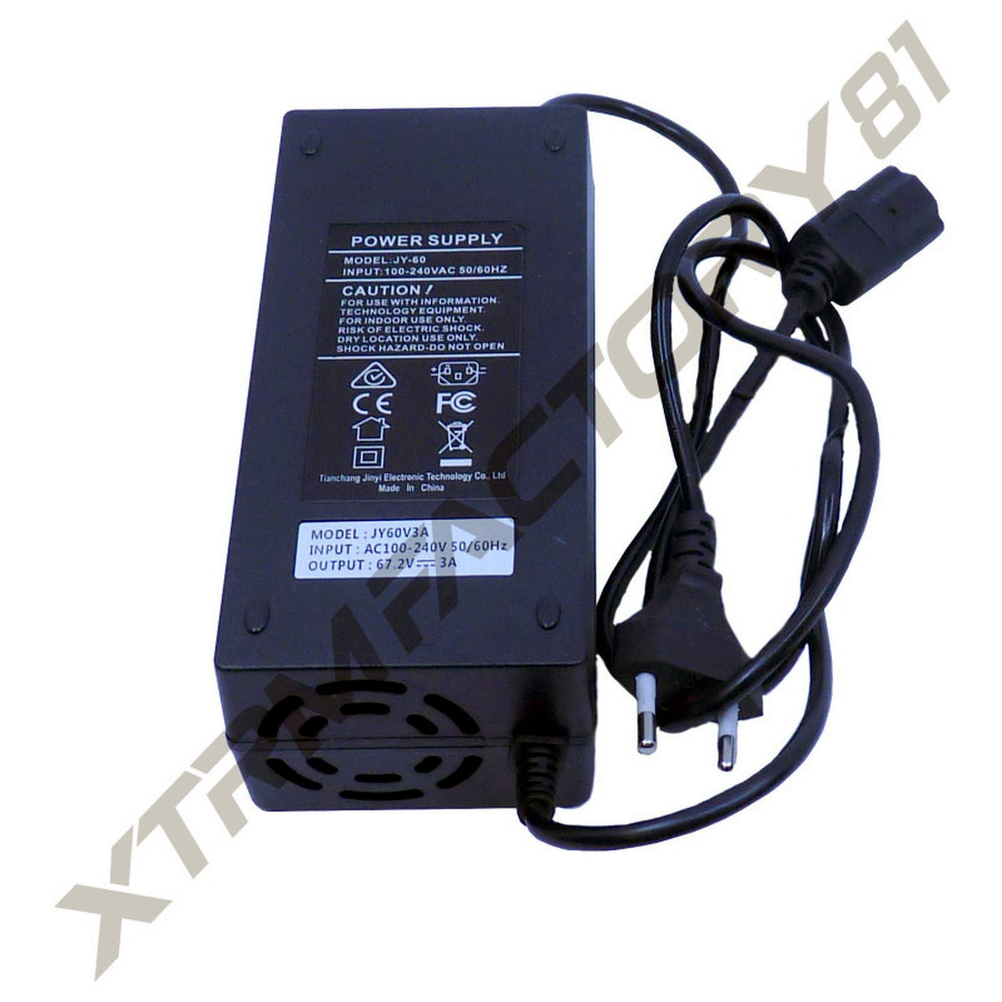Chargeur 60V ➡ 67.2V / 2A Prise IEC Citycoco