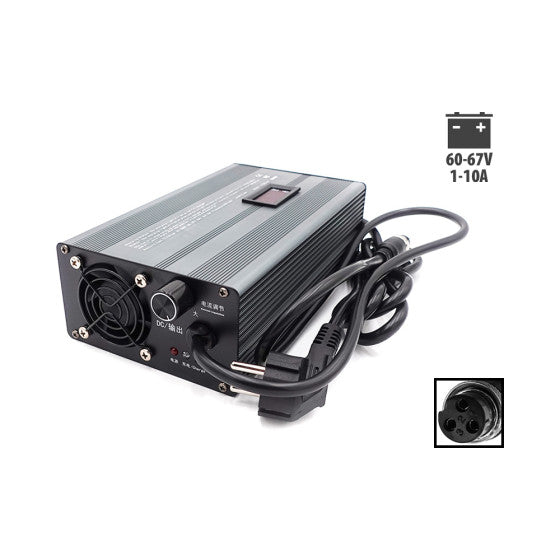 Chargeur rapide 60V 67V 1-10A GX16-3P