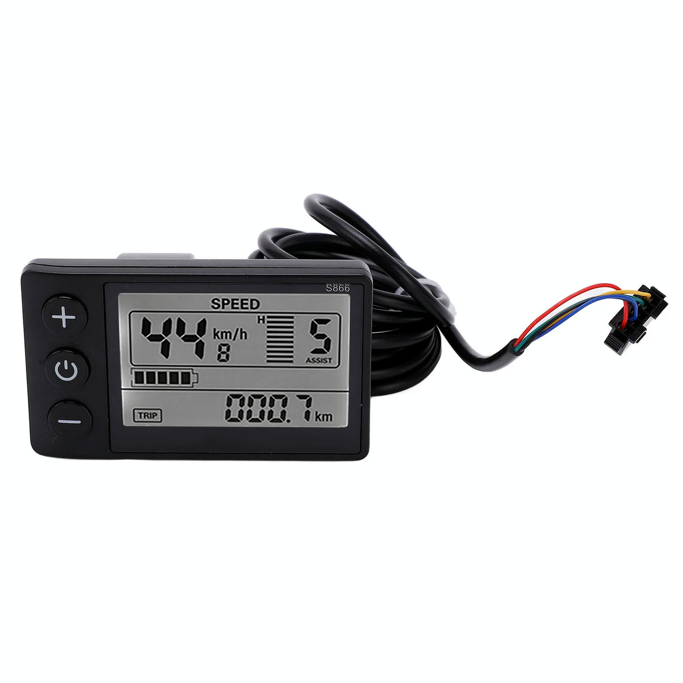 Ecran LCD universel S866 pour trottinette electrique avec connecteurs JST