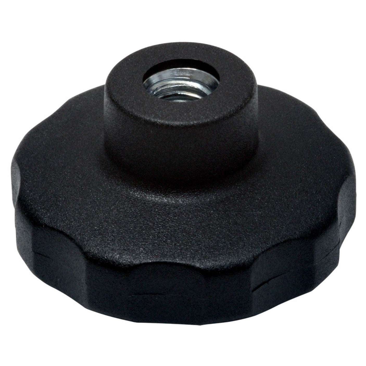 Lot de 2 ecrous etoile en acier noir diametre 1 pouce pour trottinette