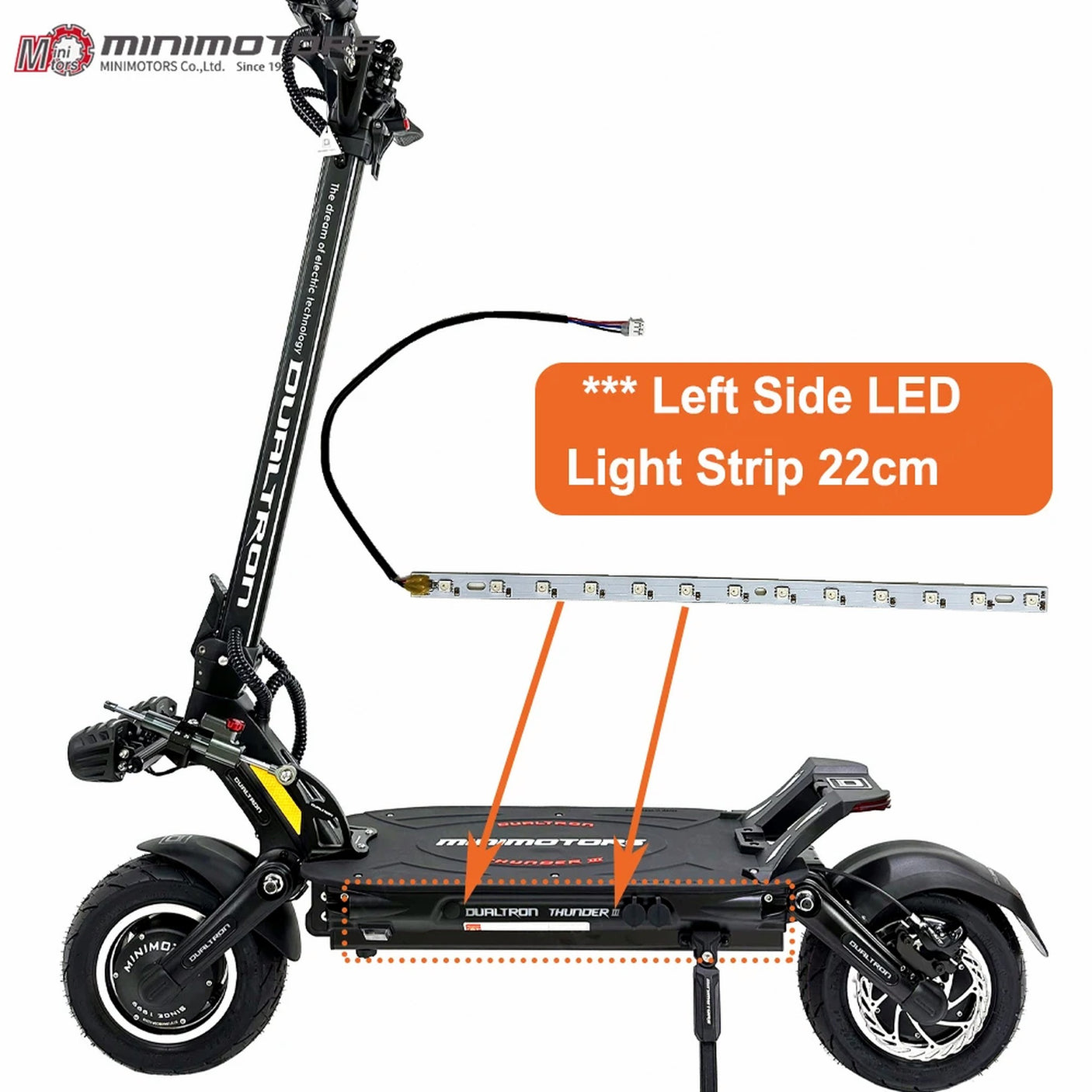 LED lateral deck Dualtron Mini