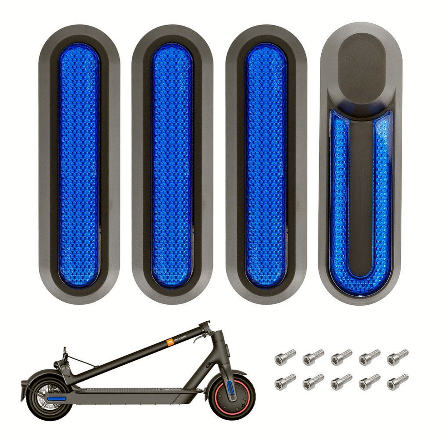 Lot de 4 caches vis de roue blancs pour Xiaomi M365 et M365 Pro