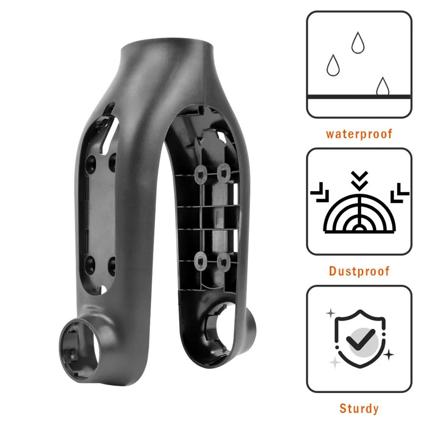 Cache de fourche plastique noir pour trottinette Ninebot serie F