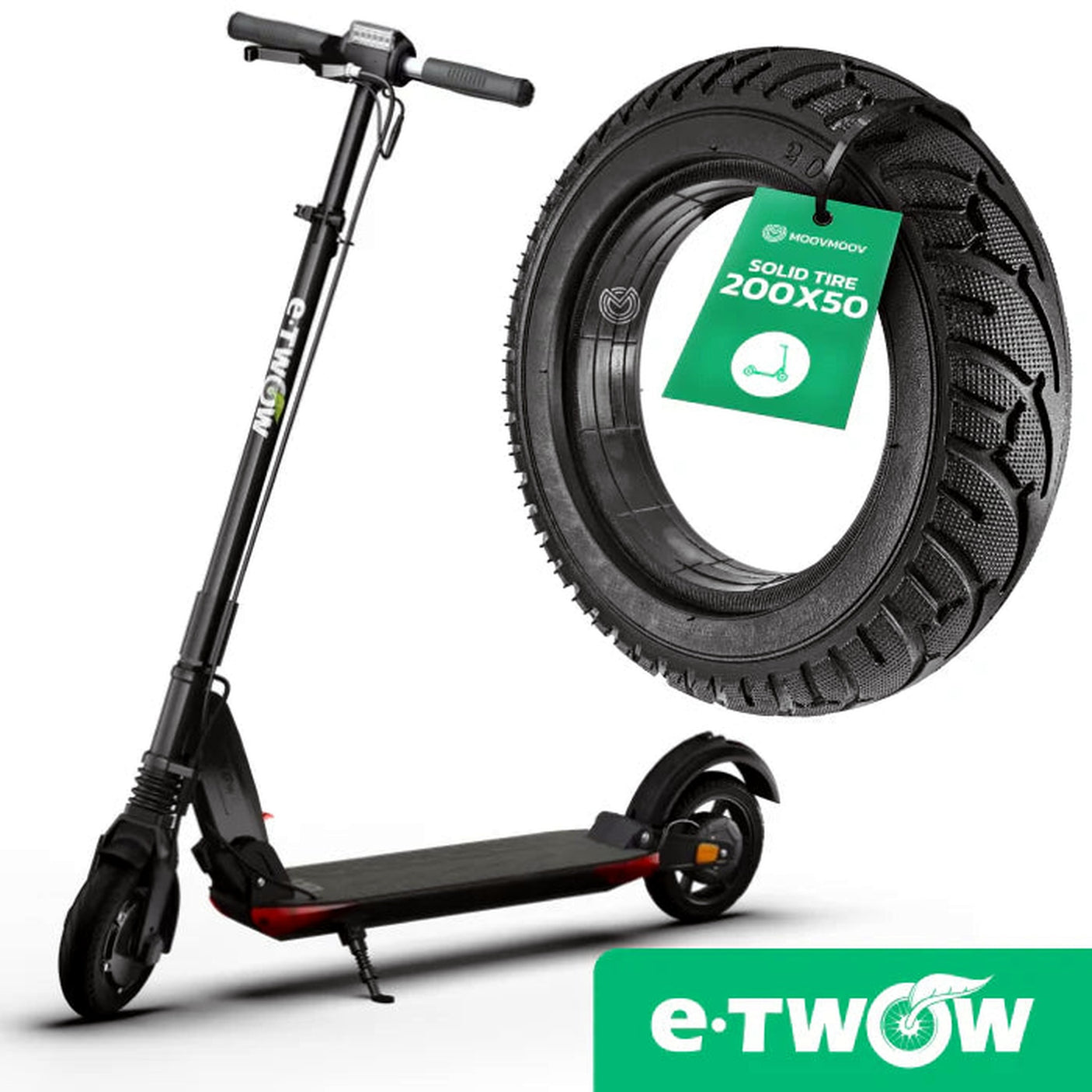 Roue arriere Etwow GT noir ou gris Gris