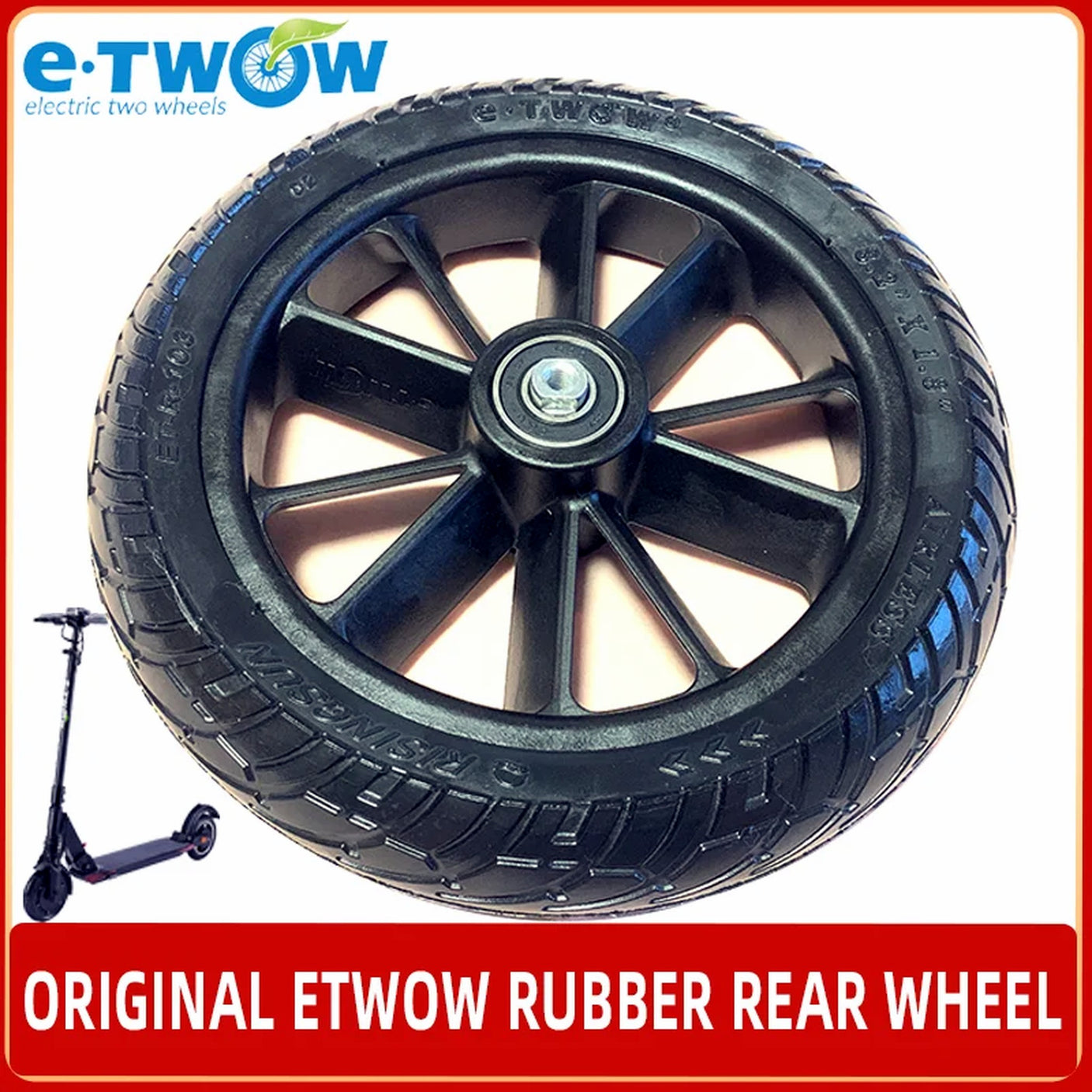 Roue arriere Etwow GT noir ou gris Noir