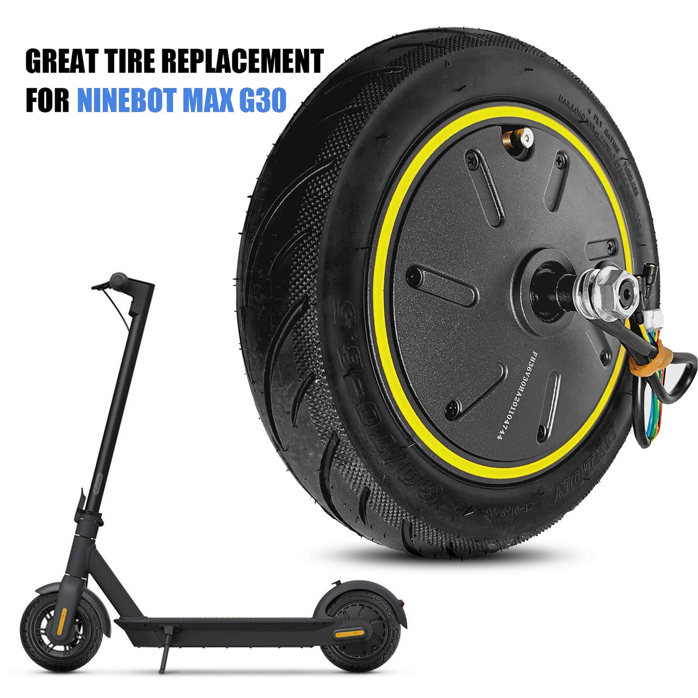 Roue avant complete Ninebot G30 Max G2 MAx