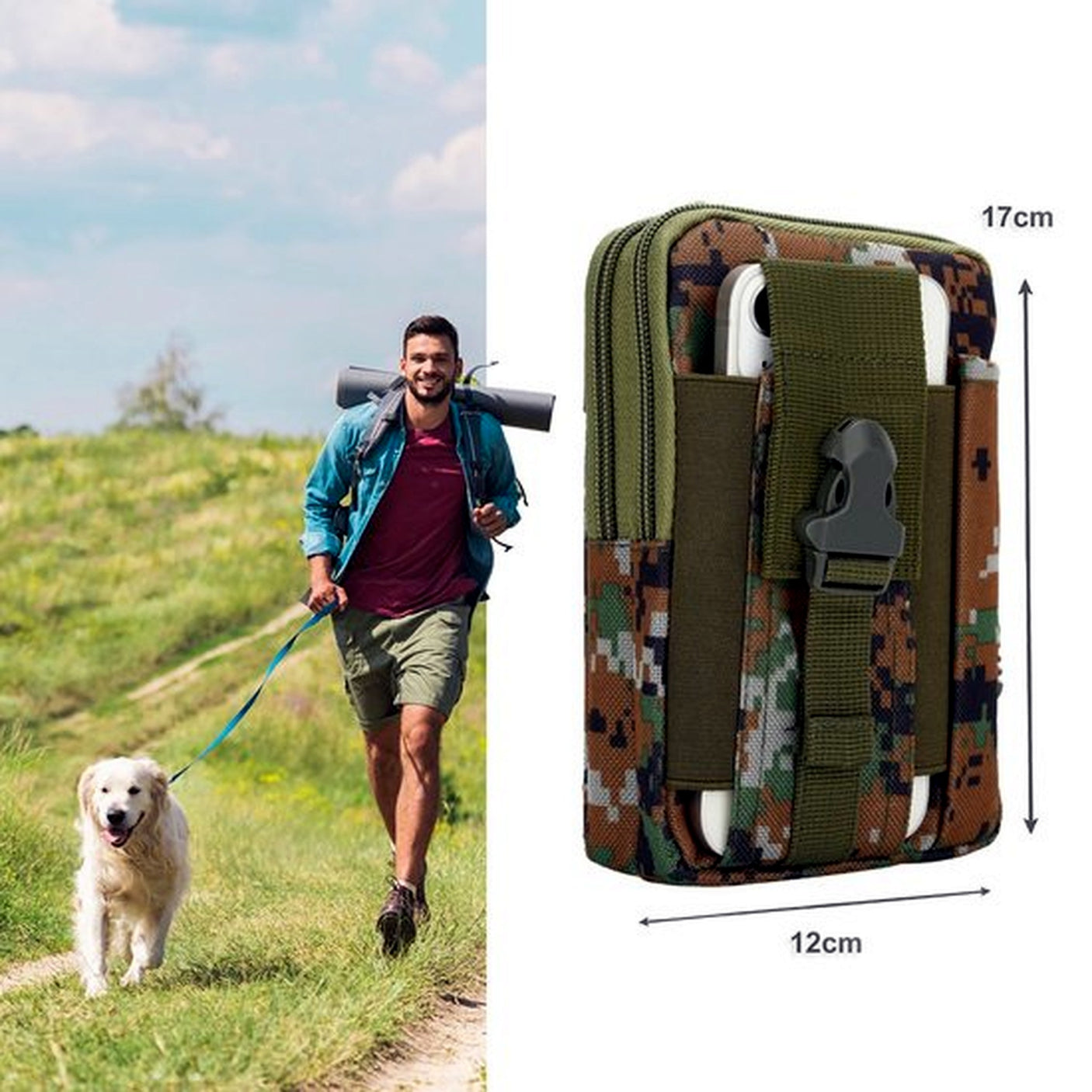 Sacoche de transport camouflage militaire 3L
