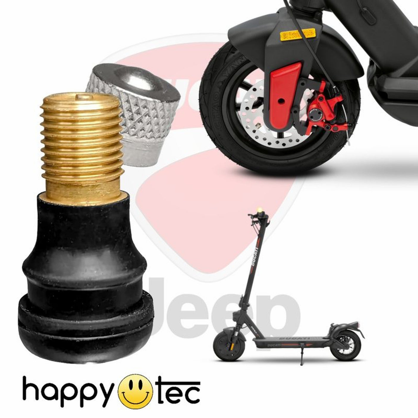 Valve tubeless Droite trottinette électrique