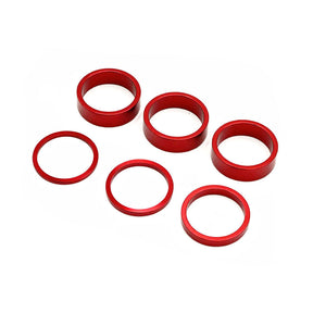 Bagues rehausse guidon rouge/or/bleu/noir x6 pcs Rouge