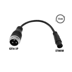 Adaptateur GX16 3P vers ETWOW