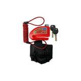Antivol bloque disque alarme Rouge