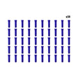 Arrets de cables bleu x50 pcs