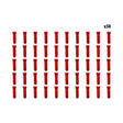 Arrets de cables rouge x50 pcs