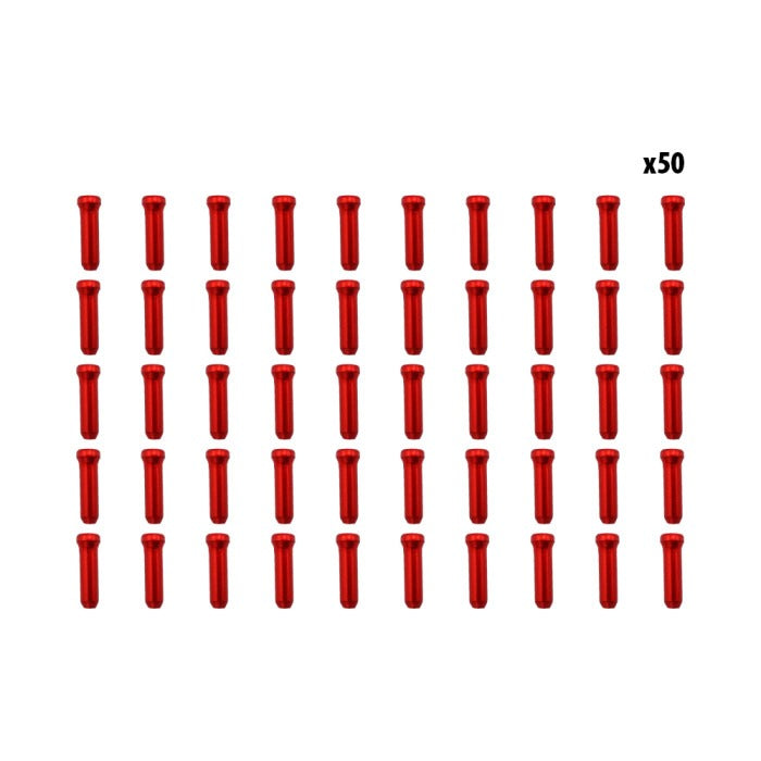 Arrets de cables rouge x50 pcs