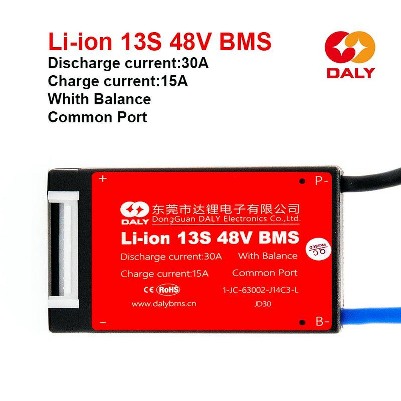 BMS Daly 48V 13S 30A