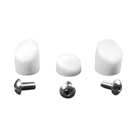 Bouchons gardes boue blanc et 3 vis inox Xiaomi M365 & Pro