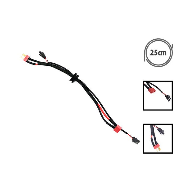 Cable Etwow liaison batterie au controleur (2+2 pins)