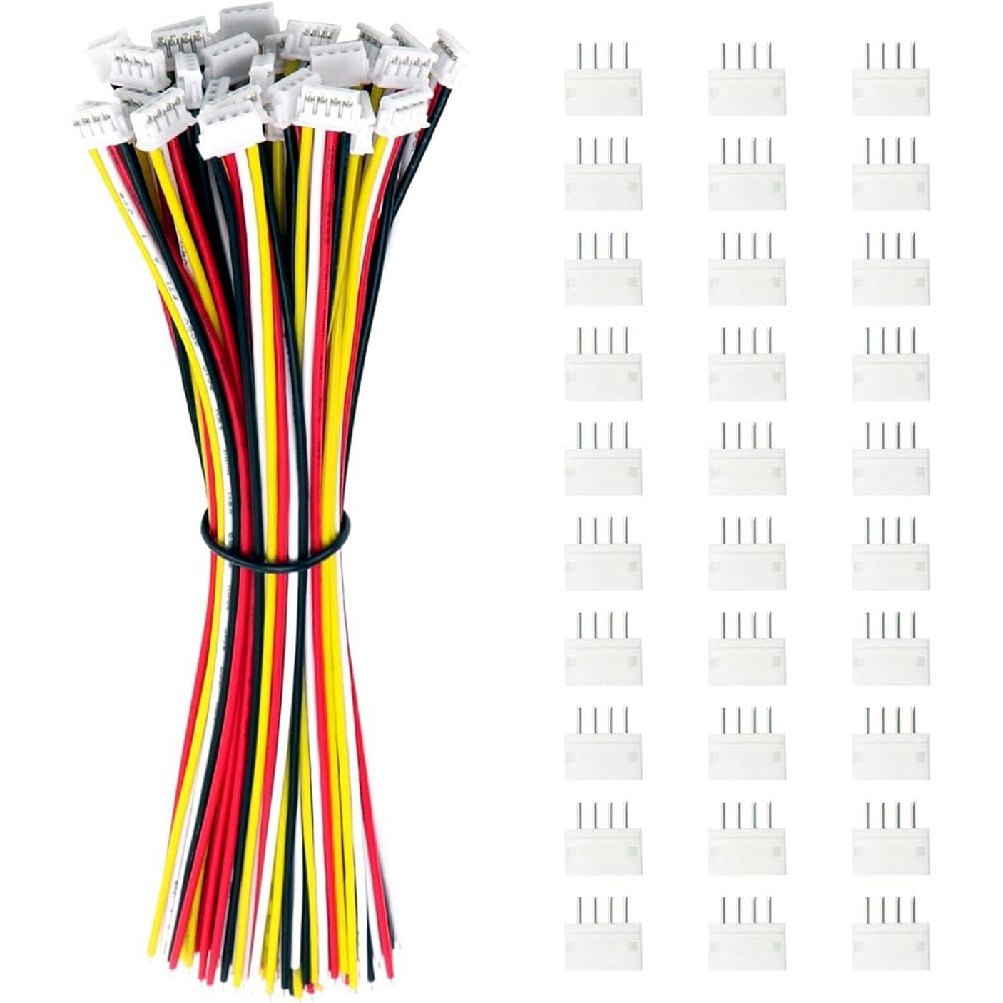 Lot de 5 connecteurs JST males 4 broches pre-cables pour trottinette electrique