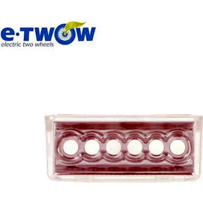 Cache phare avant LED transparent d'origine E-TWOW pour trottinette electrique