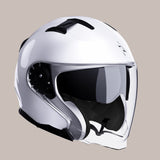 Casque JET FRV blanc brillant (taille XS à XXL) L