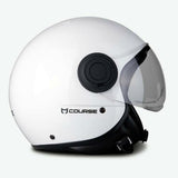 Casque JET FRV blanc brillant (taille XS à XXL) XS
