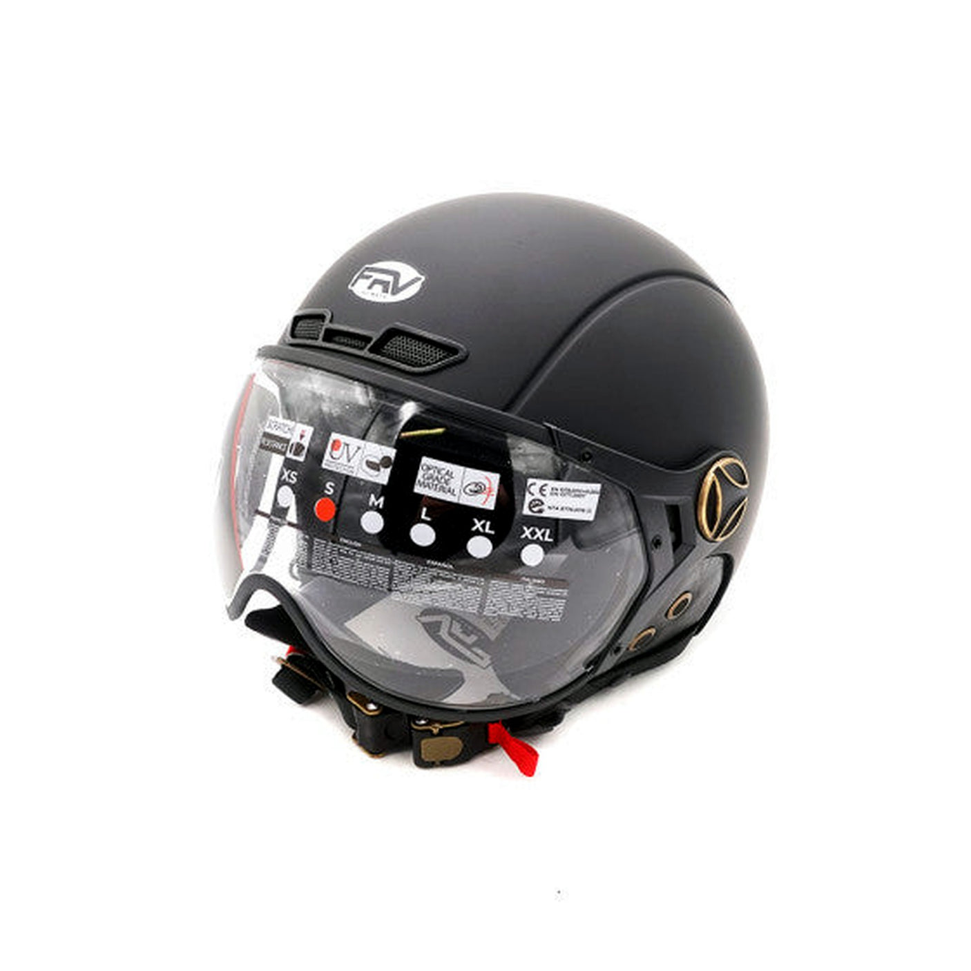 Casque JET FRV bleu mat caméléon (taille XS à XXL) XL