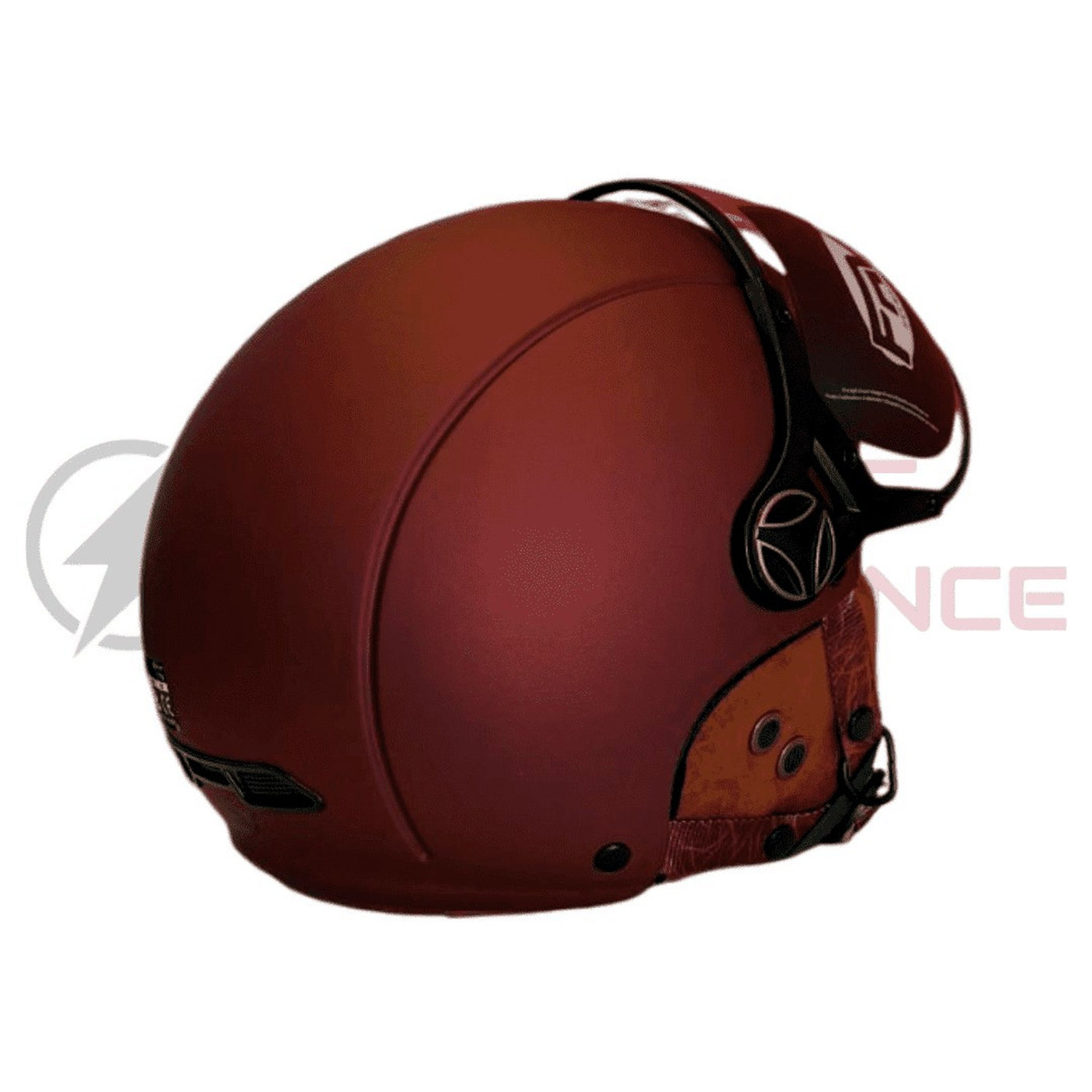 Casque JET FRV bordeaux mat (taille XS à XXL) S