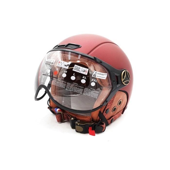 Casque JET FRV bordeaux mat (taille XS à XXL) S