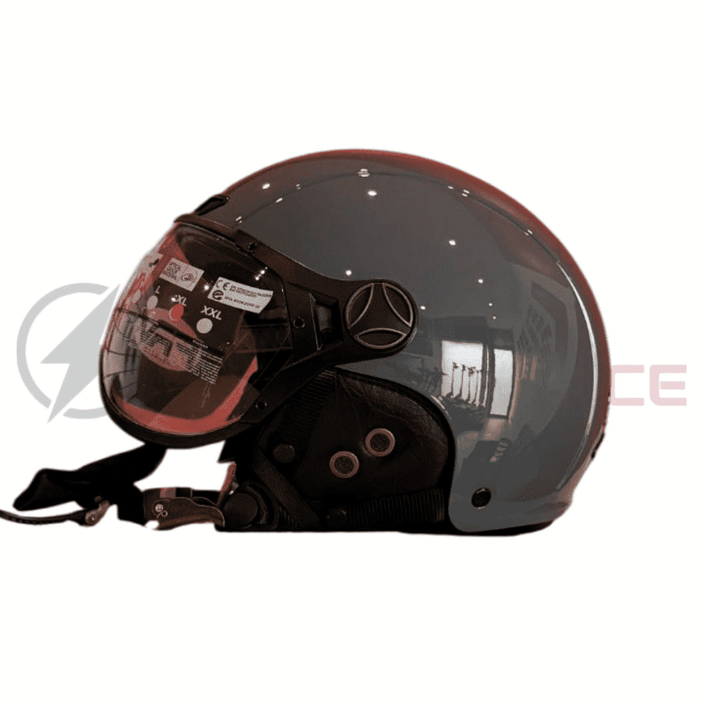 Casque JET FRV noir mat (taille XS à XXL) L