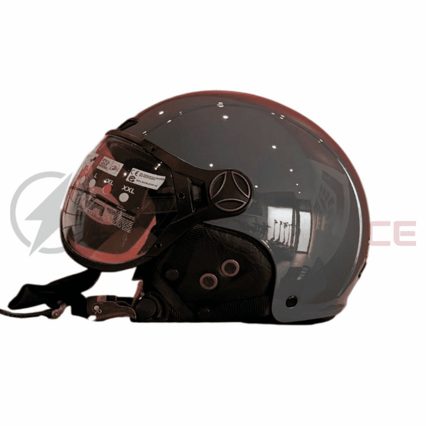 Casque JET FRV noir mat (taille XS à XXL) XL