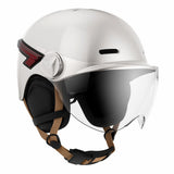 Casque trottinette blanc avec LED M