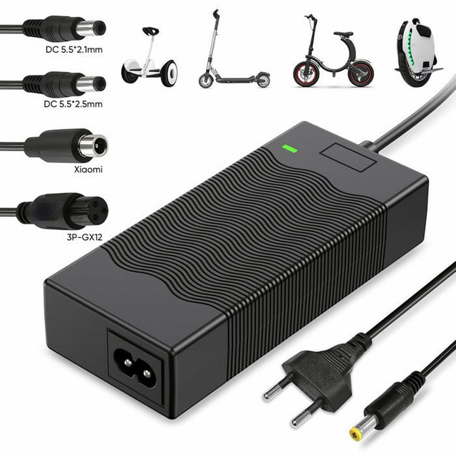 Chargeur 36V 42V 2A connecteur DC 5.5x2.1mm trottinette �lectrique