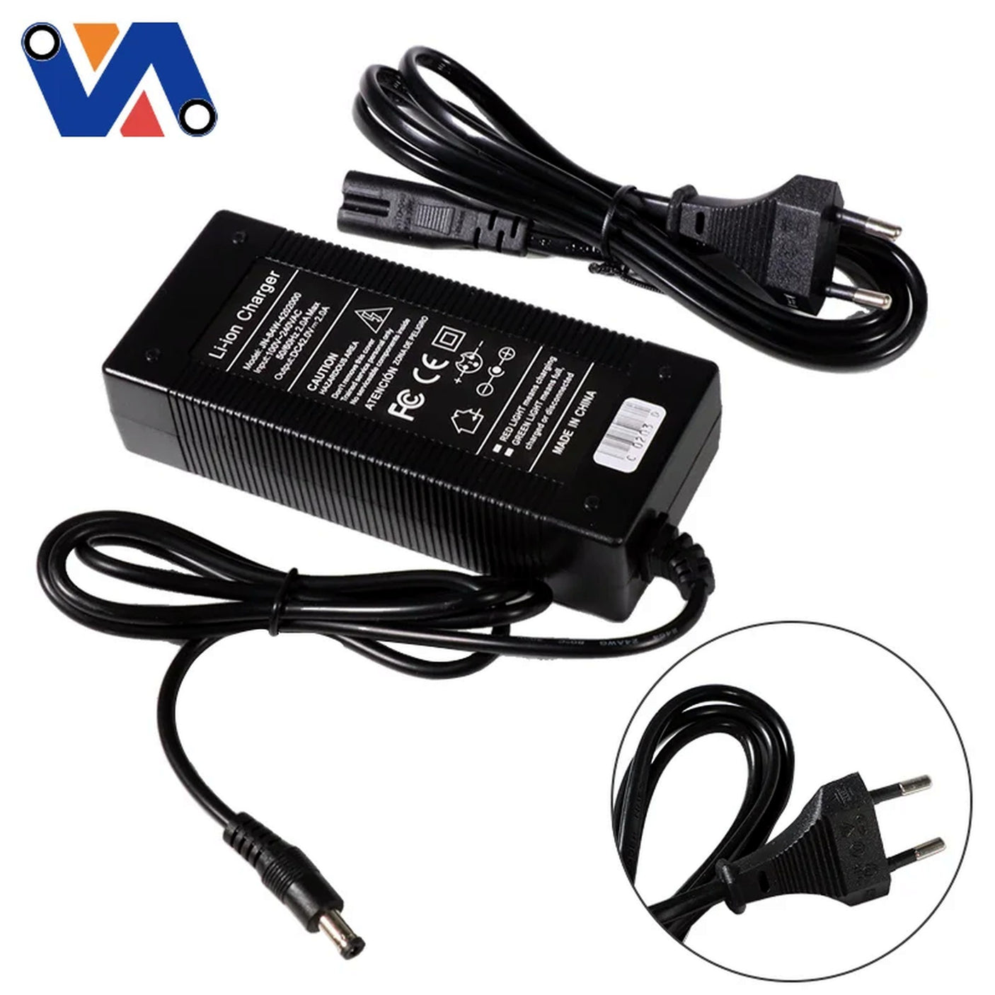 Chargeur 36V - 42V / 2A (connecteur DC 5.5 - 2.1mm)