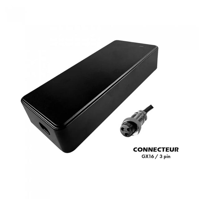 Chargeur 48V ➡ 54.6V / 2A (connecteur GX16-3p)