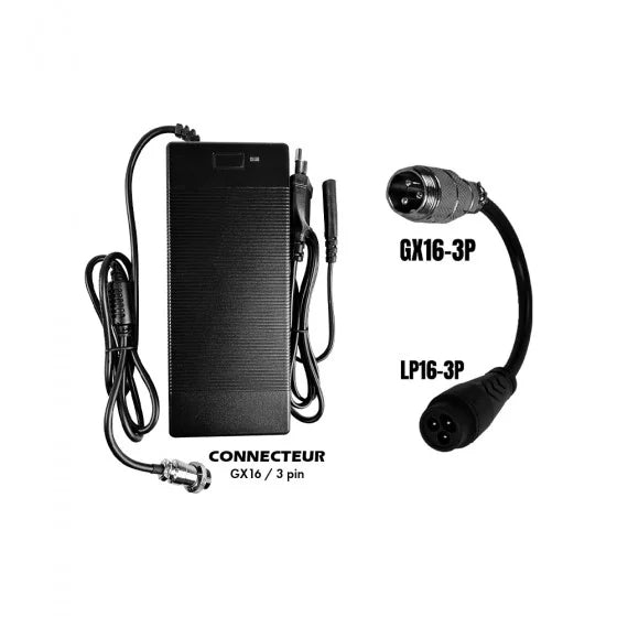 Pack Chargeur 60V  67.2V / 2A (connecteur LP16-3)