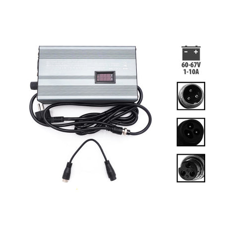 Pack Chargeur rapide 60V  67V 1-10A + AdaptateurLP-16