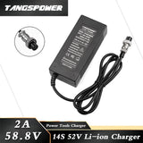 Chargeur rapide 52V-58V 5A prise GX16