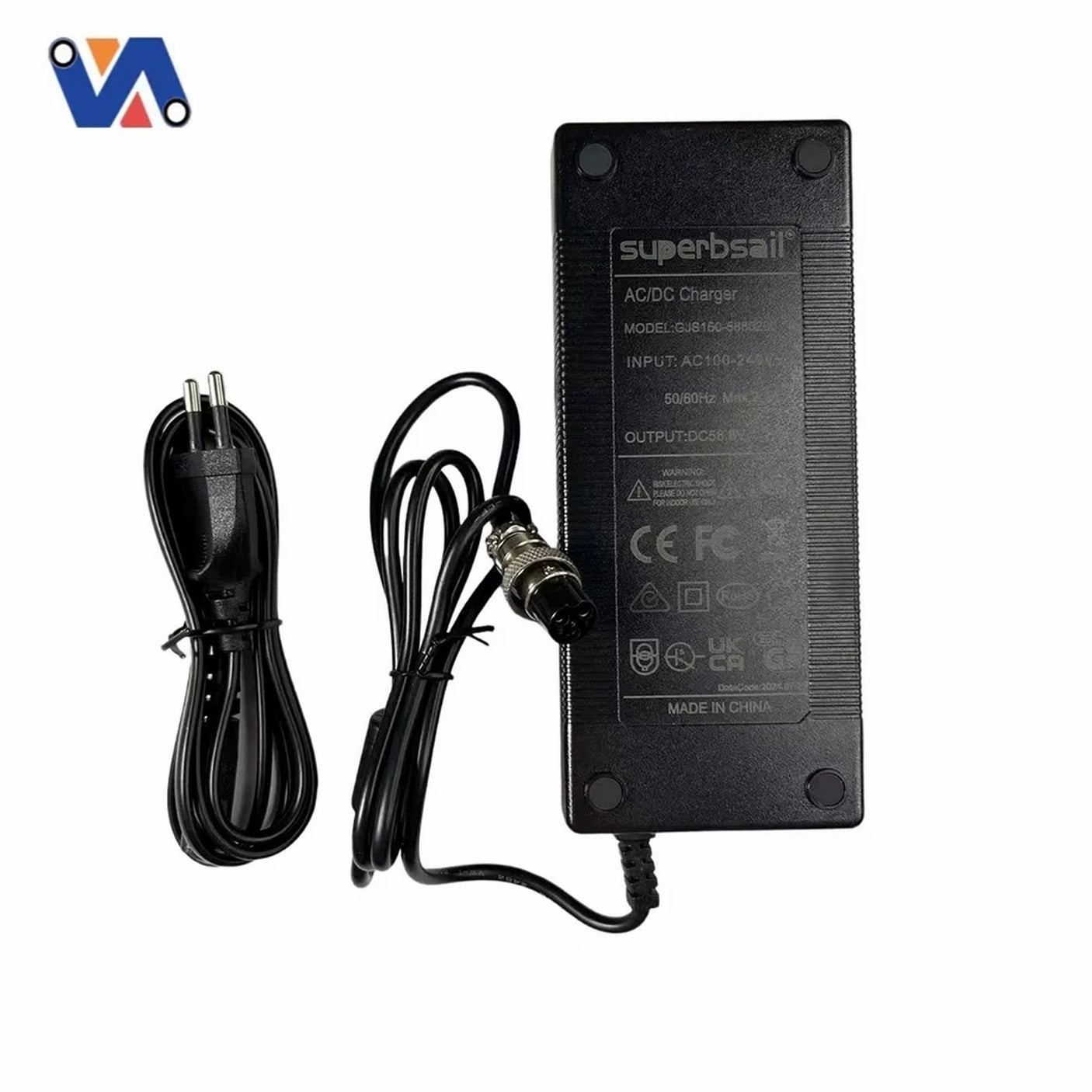 Chargeur rapide 52V-58V 5A prise GX16