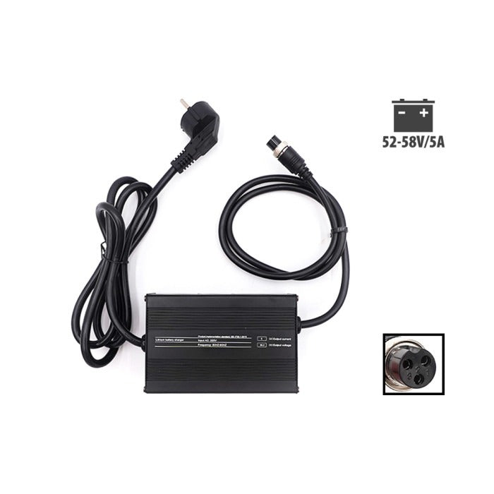 Chargeur rapide 52V 58,8V 5A prise GX16
