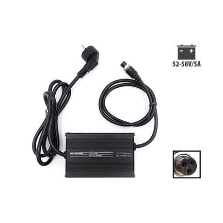 Chargeur rapide 52V 58,8V 5A prise GX16