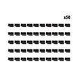 Connecteur SM 6 pins male x50 pcs