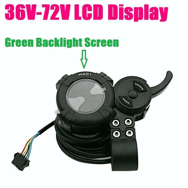 Écran LCD Damao MA01 avec accélérateur pour trottinette électrique 36 à 72V